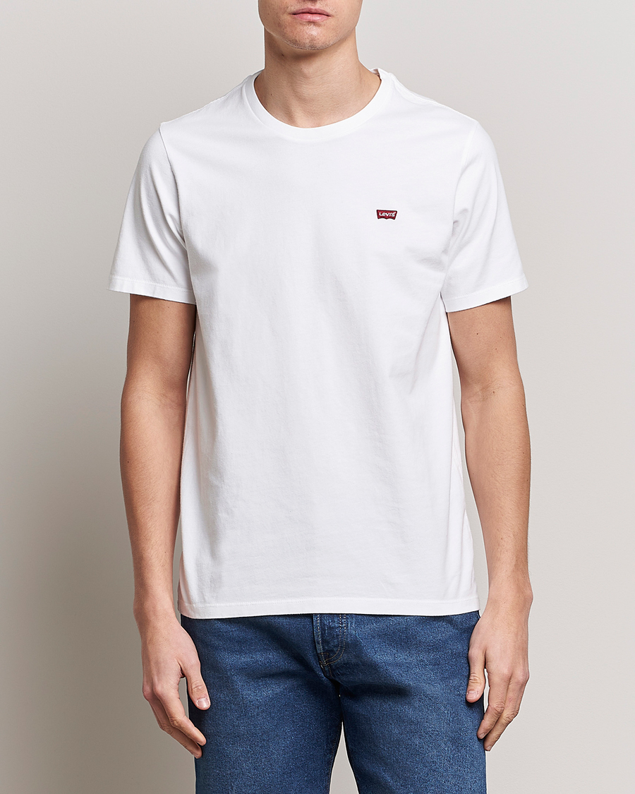 Herre | Hvite t-shirts | Levi's | Chest Logo Tee White