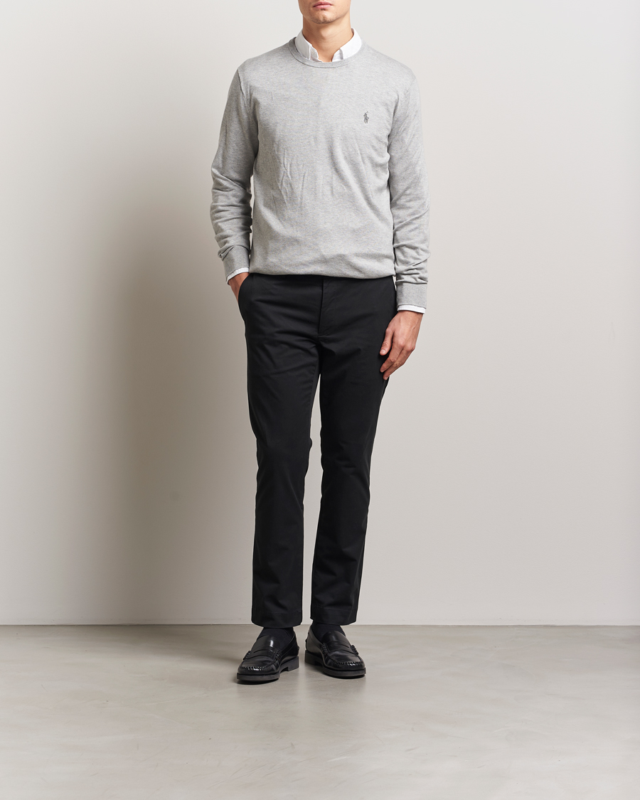 Herre | Gensere | Polo Ralph Lauren | Pima Cotton Crew Neck Pullover Andover Heather