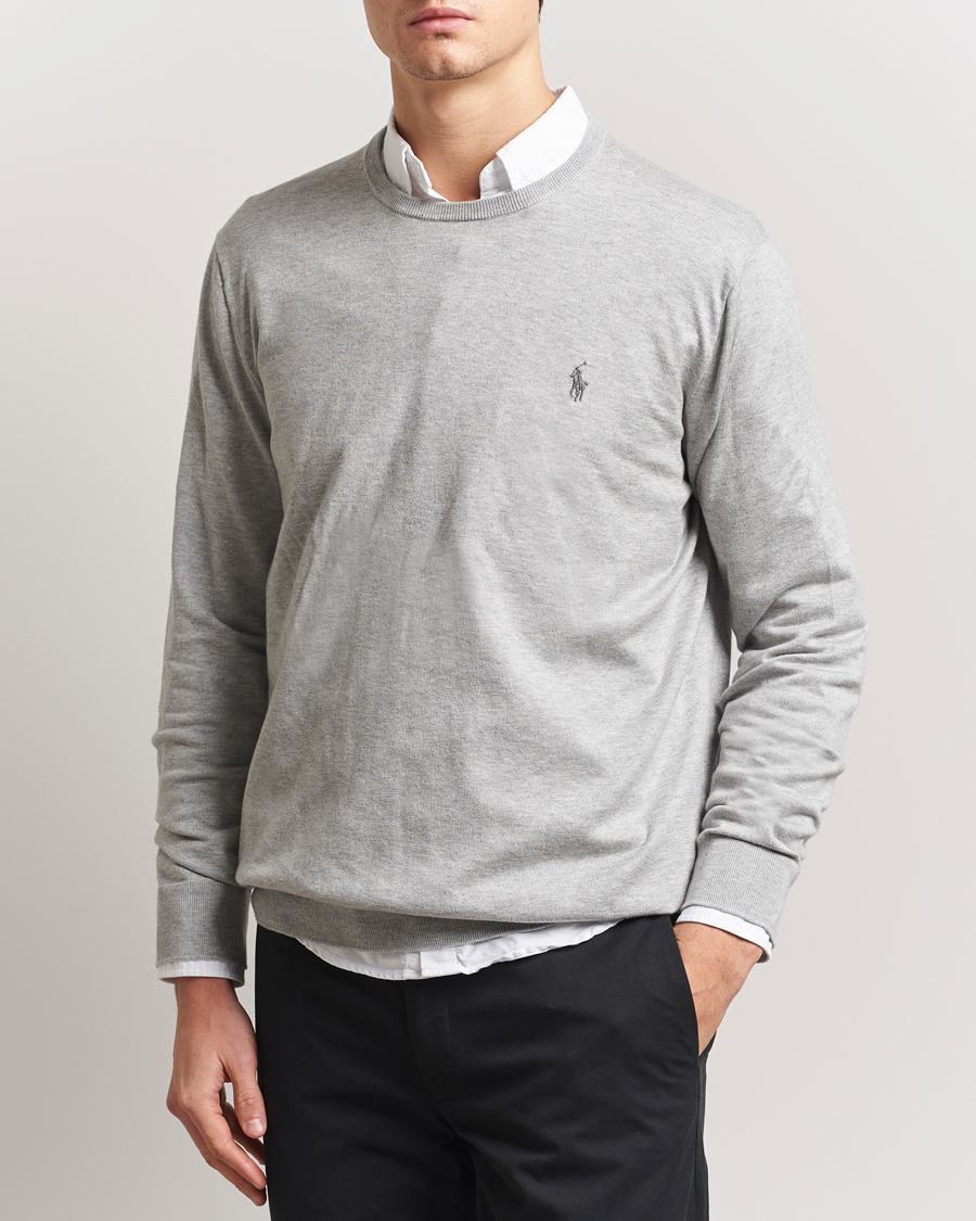 Herre | Klær | Polo Ralph Lauren | Pima Cotton Crew Neck Pullover Andover Heather