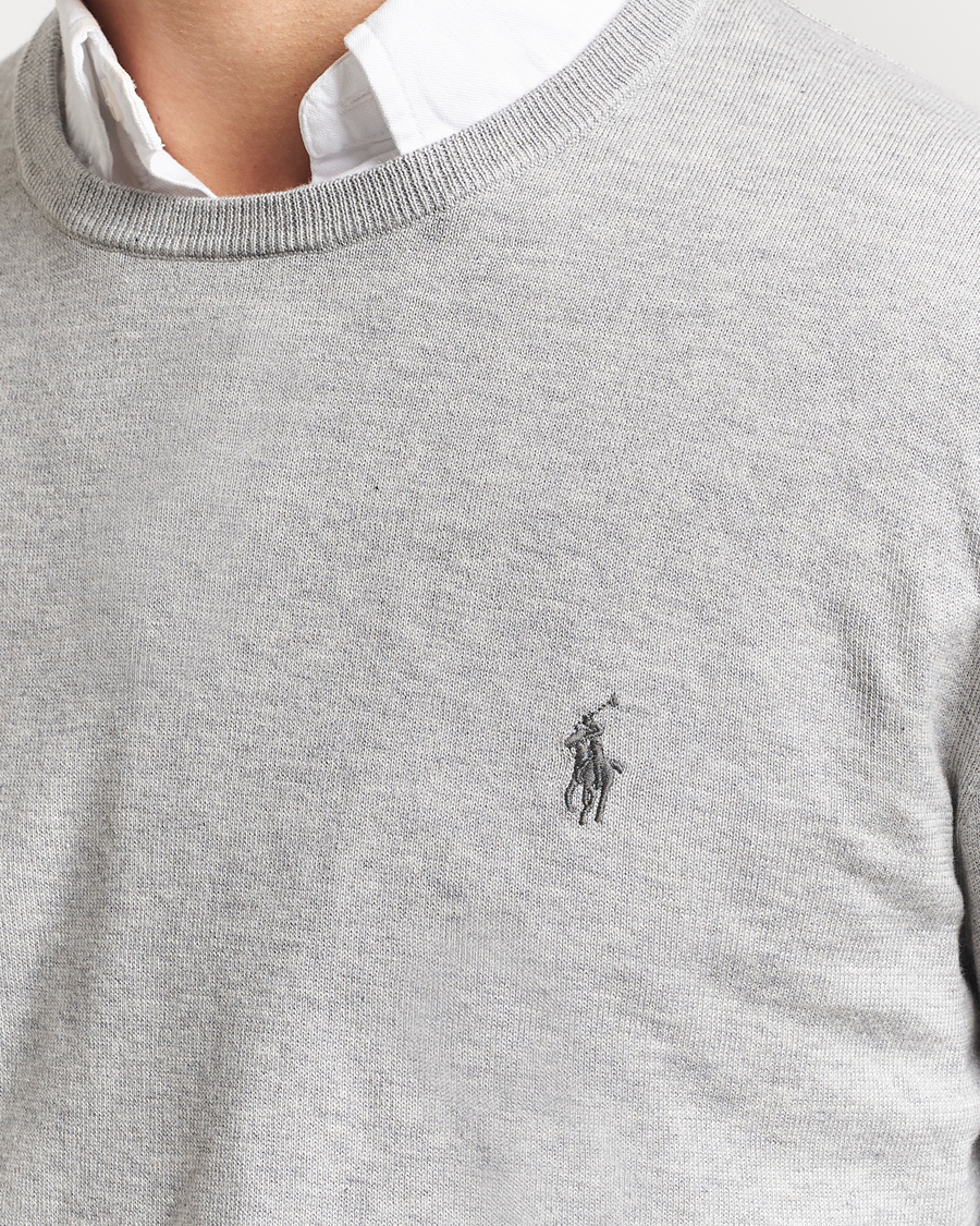 Herre | Gensere | Polo Ralph Lauren | Pima Cotton Crew Neck Pullover Andover Heather