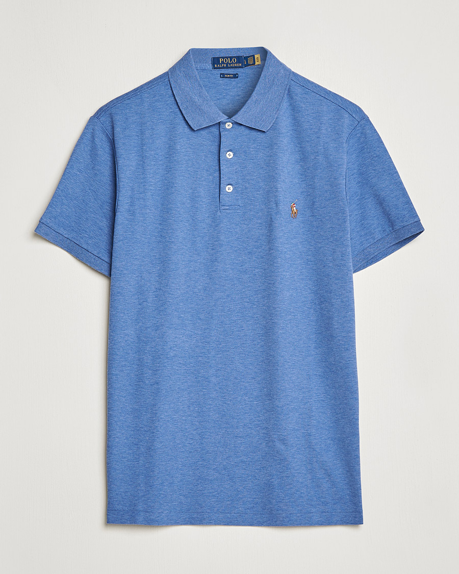 Herre | Pikéer | Polo Ralph Lauren | Slim Fit Pima Cotton Polo Faded Royal