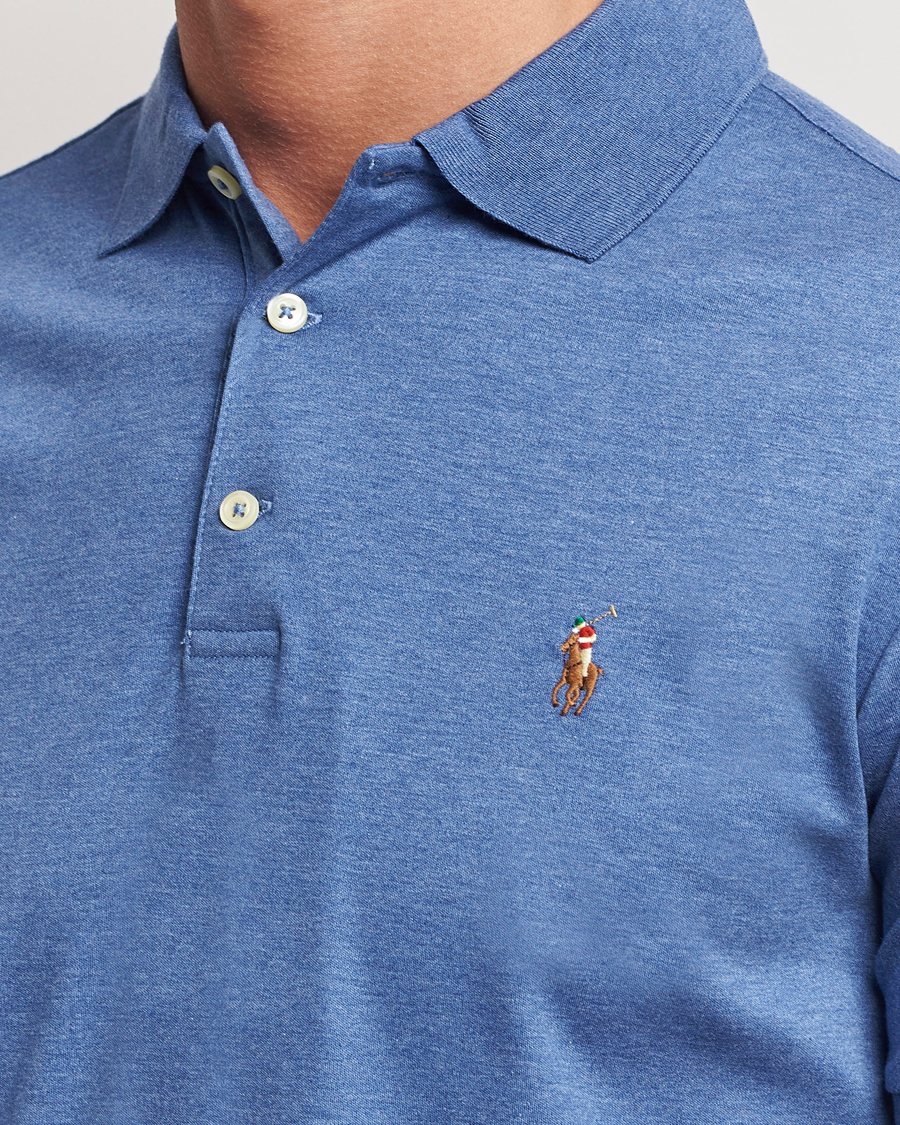 Herre | Pikéer | Polo Ralph Lauren | Slim Fit Pima Cotton Polo Faded Royal