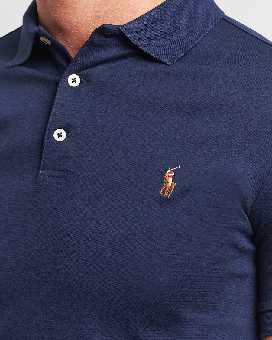 Herre | Pikéer | Polo Ralph Lauren | Slim Fit Pima Cotton Polo Refined Navy
