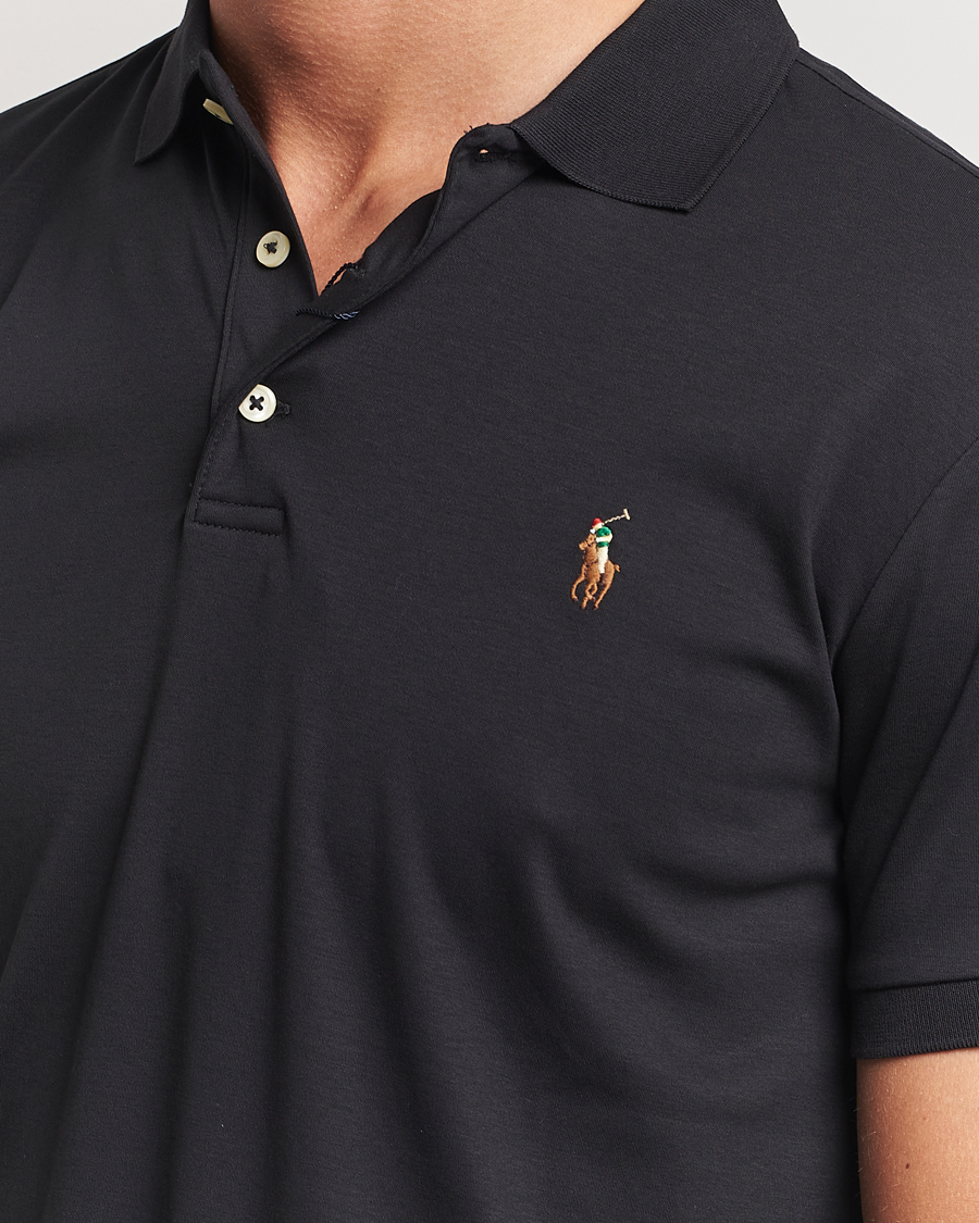 Herre | Pikéer | Polo Ralph Lauren | Slim Fit Pima Cotton Polo Polo Black