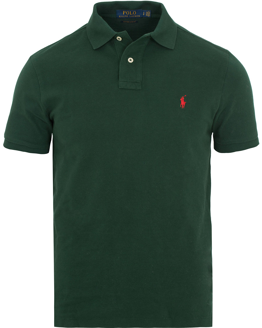 Herre | Pikéer | Polo Ralph Lauren | Custom Slim Fit Polo College Green