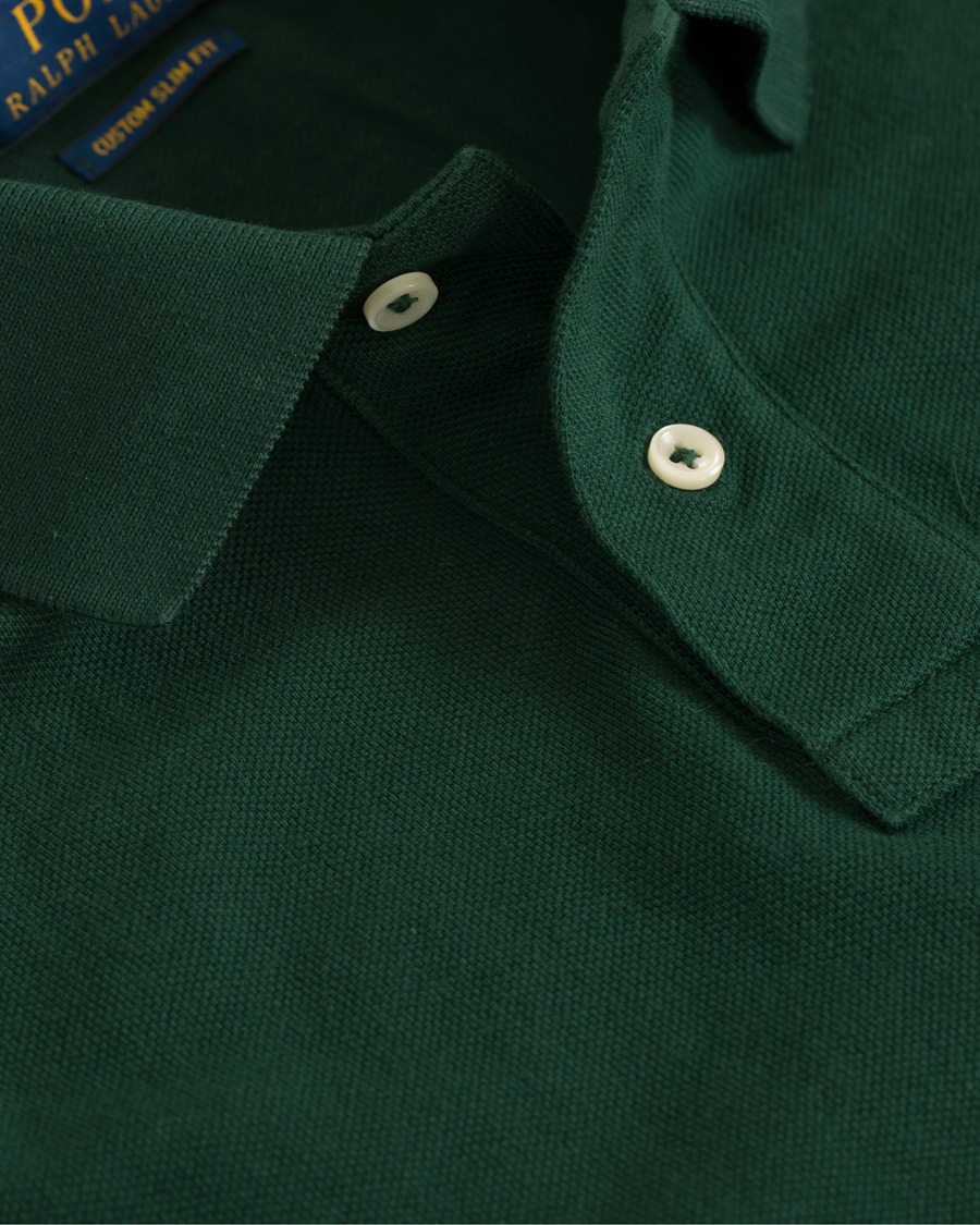 Herre | Pikéer | Polo Ralph Lauren | Custom Slim Fit Polo College Green