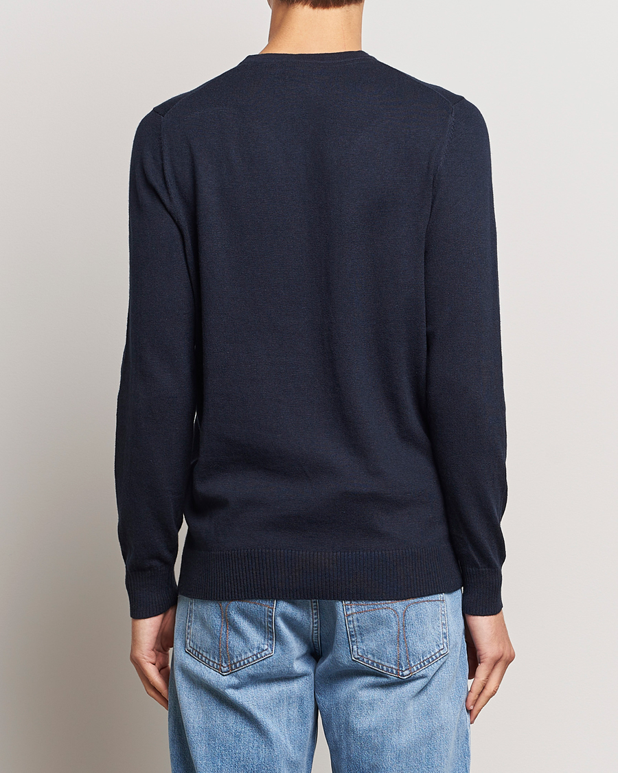Herre | Gensere | Lyle & Scott | Cotton/Merino Crew Neck Jumper Dark Navy