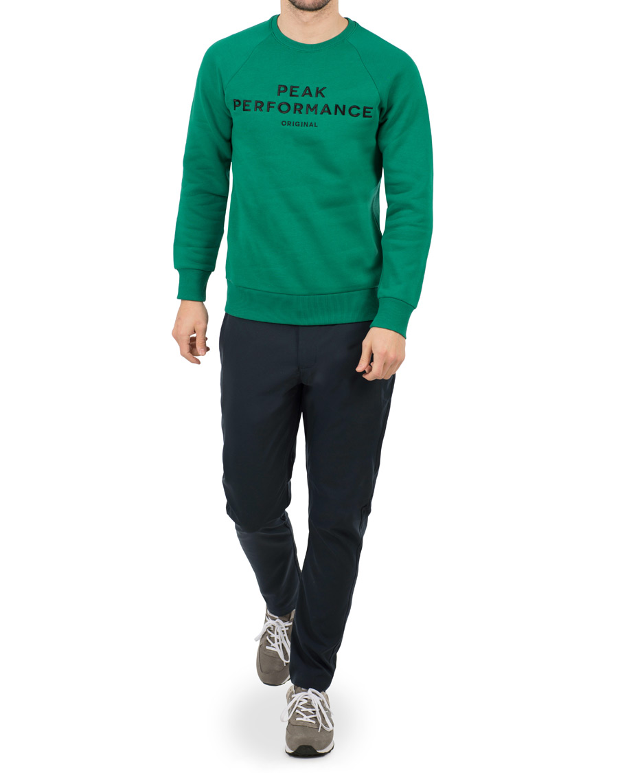 Herre | Gensere | Peak Performance | M Logo Crew Neck Sweatshirt Shady Green