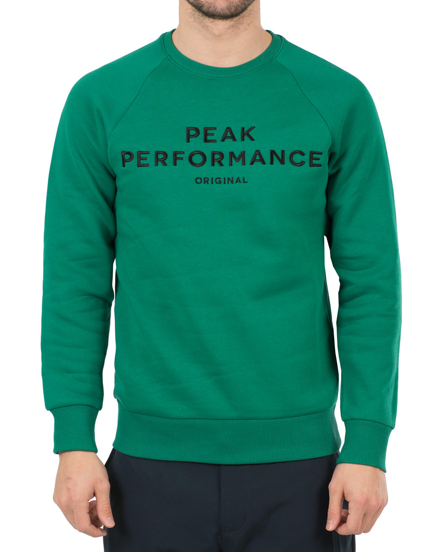 Herre | Gensere | Peak Performance | M Logo Crew Neck Sweatshirt Shady Green