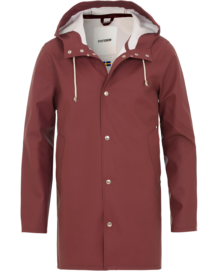 Herre | Jakker | Stutterheim | Stockholm Raincoat Burgundy