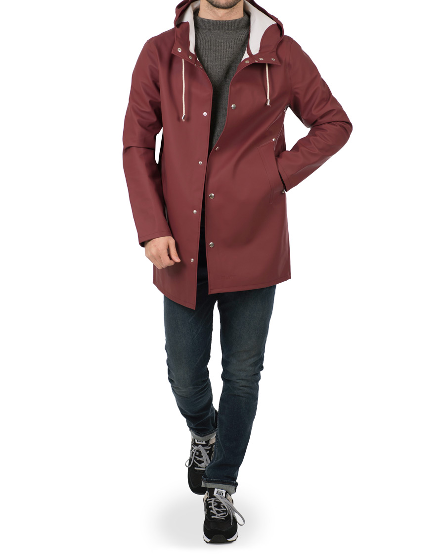 Herre | Jakker | Stutterheim | Stockholm Raincoat Burgundy