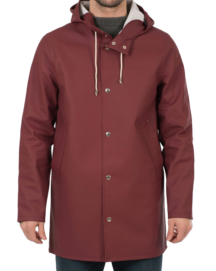 Herre | Jakker | Stutterheim | Stockholm Raincoat Burgundy