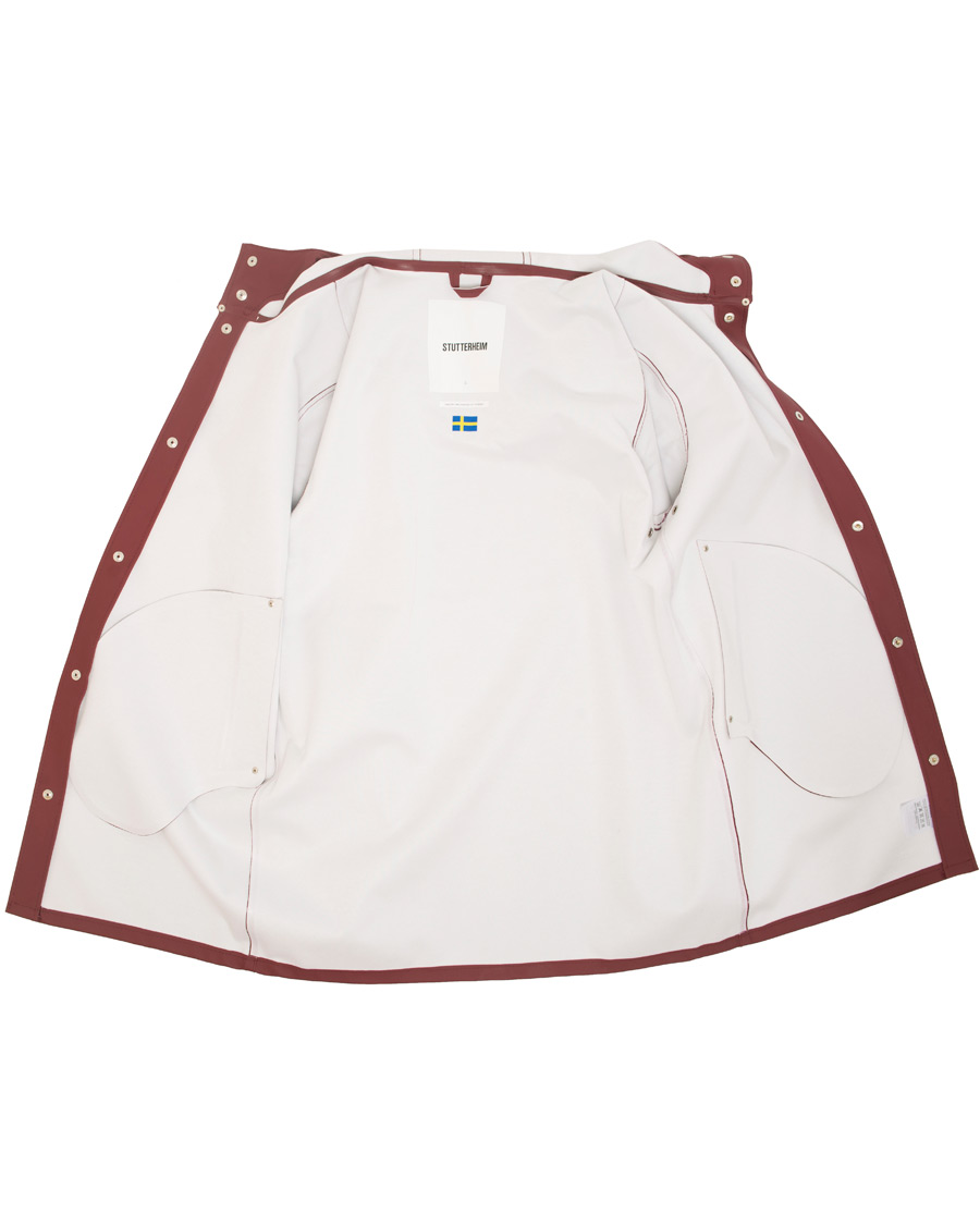 Herre | Jakker | Stutterheim | Stockholm Raincoat Burgundy