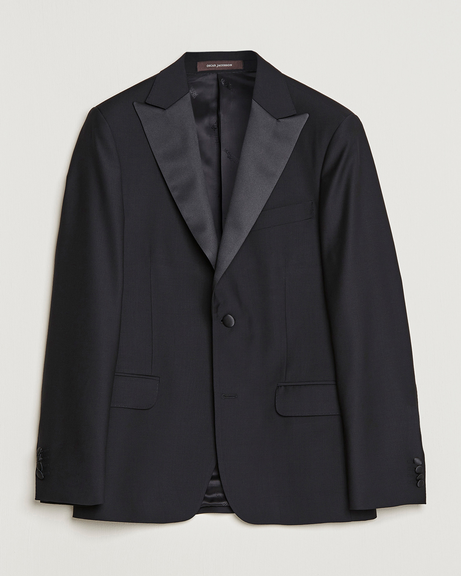 Herre | Dressjakker | Oscar Jacobson | Elder Tuxedo Blazer Black