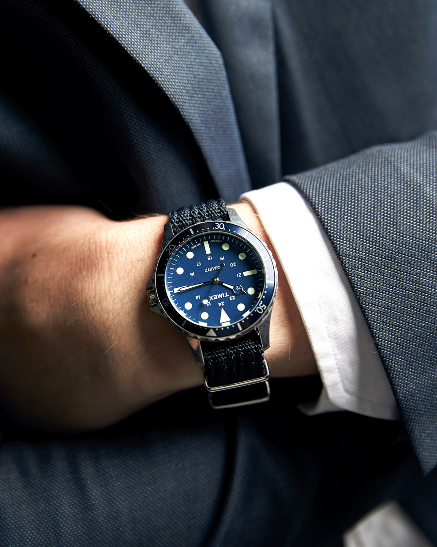 Herre | Timex Navi Harbor Steel/Blue Dial | Timex | Navi Harbor Steel/Blue Dial