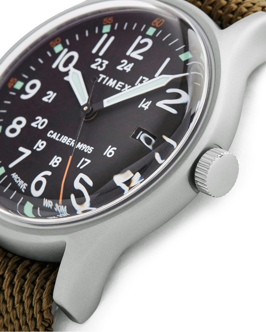 Timex Camper MK1 Aluminum Silver Black Dial hos CareOfCarl.no