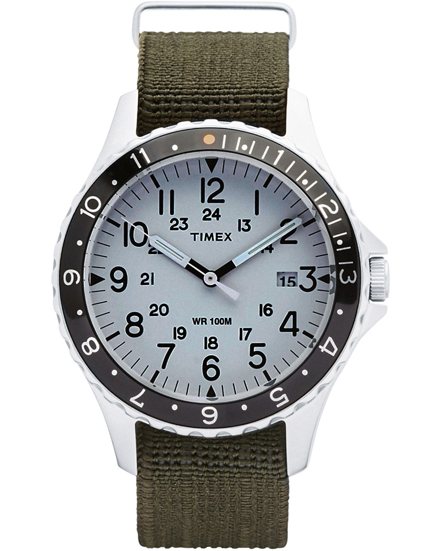 Herre | Timex Navi Ocean Blasted Steel/Pearl White Dial | Timex | Navi Ocean Blasted Steel/Pearl White Dial