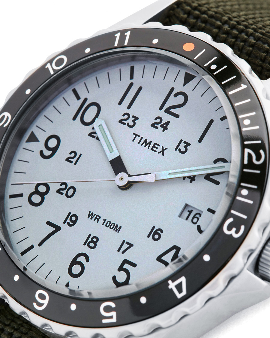 Herre | Timex Navi Ocean Blasted Steel/Pearl White Dial | Timex | Navi Ocean Blasted Steel/Pearl White Dial
