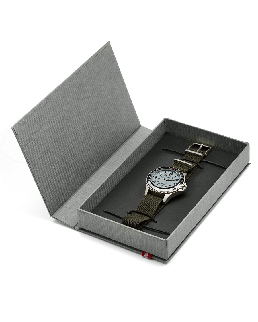 Herre | Timex Navi Ocean Blasted Steel/Pearl White Dial | Timex | Navi Ocean Blasted Steel/Pearl White Dial