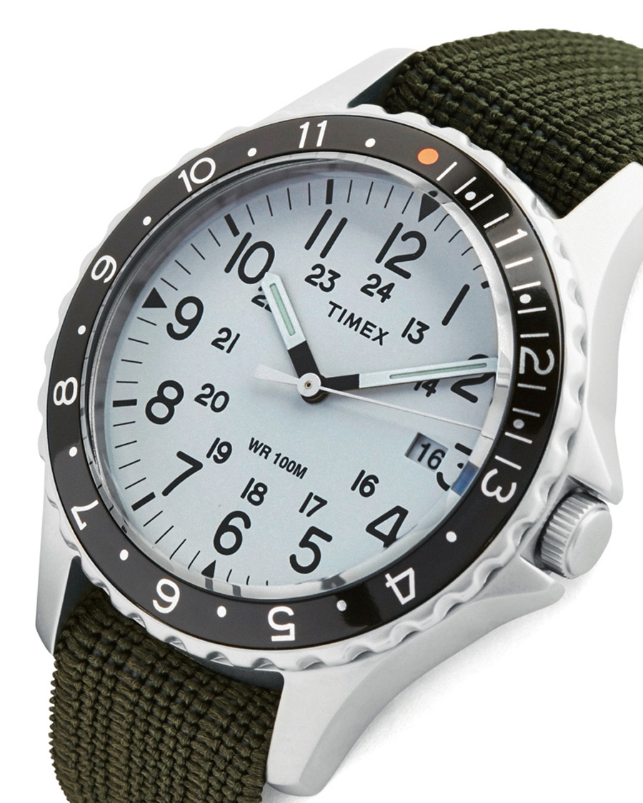 Herre | Timex Navi Ocean Blasted Steel/Pearl White Dial | Timex | Navi Ocean Blasted Steel/Pearl White Dial
