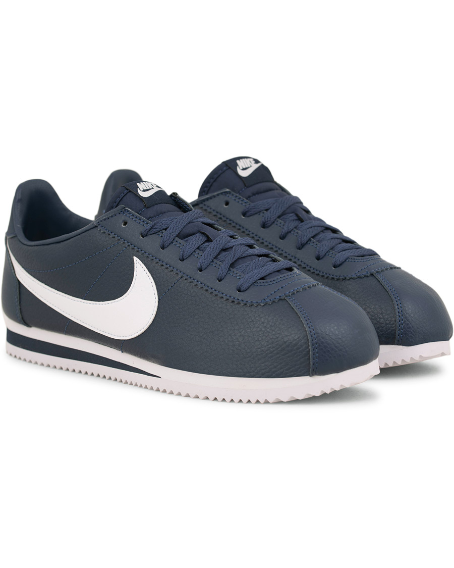 Herre | Nike Classic Cortez Leather Sneaker Blue | Nike | Classic Cortez Leather Sneaker Blue