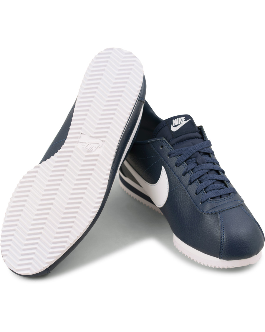Herre | Nike Classic Cortez Leather Sneaker Blue | Nike | Classic Cortez Leather Sneaker Blue