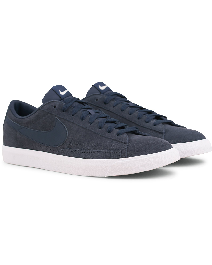 Herre | Nike Blazer Low Suede Sneaker Navy | Nike | Blazer Low Suede Sneaker Navy