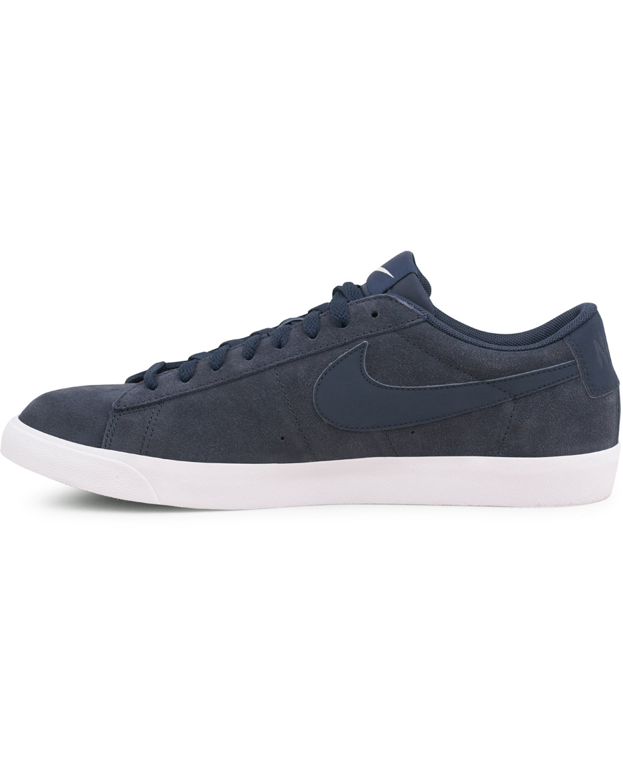 Herre | Nike Blazer Low Suede Sneaker Navy | Nike | Blazer Low Suede Sneaker Navy