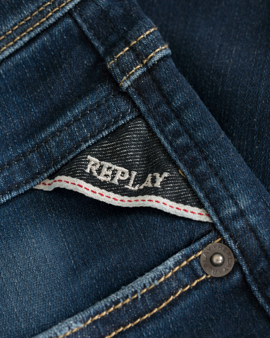 Herre | Jeans | Replay | Hyperflex Laserblast Edition Anbass Jeans Dark