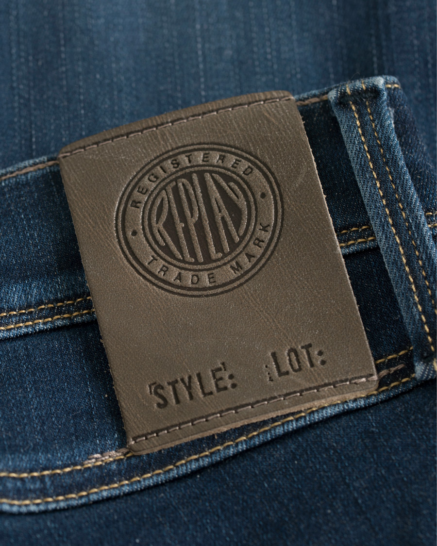 Herre | Jeans | Replay | Hyperflex Laserblast Edition Anbass Jeans Dark