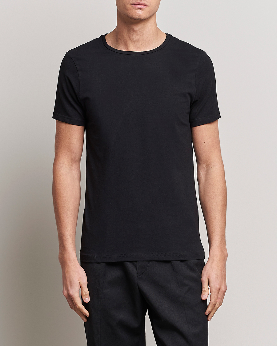 Herre | Klær | Bread & Boxers | 2-Pack Crew Neck Tee Black