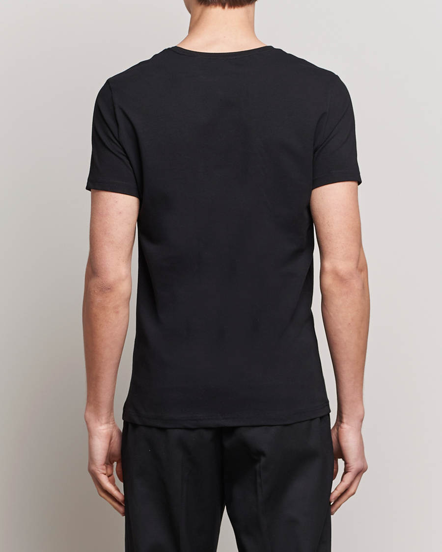 Herre | T-Shirts | Bread & Boxers | 2-Pack Crew Neck Tee Black