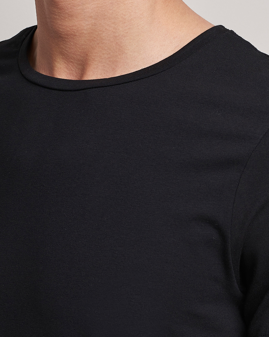Herre | T-Shirts | Bread & Boxers | 2-Pack Crew Neck Tee Black