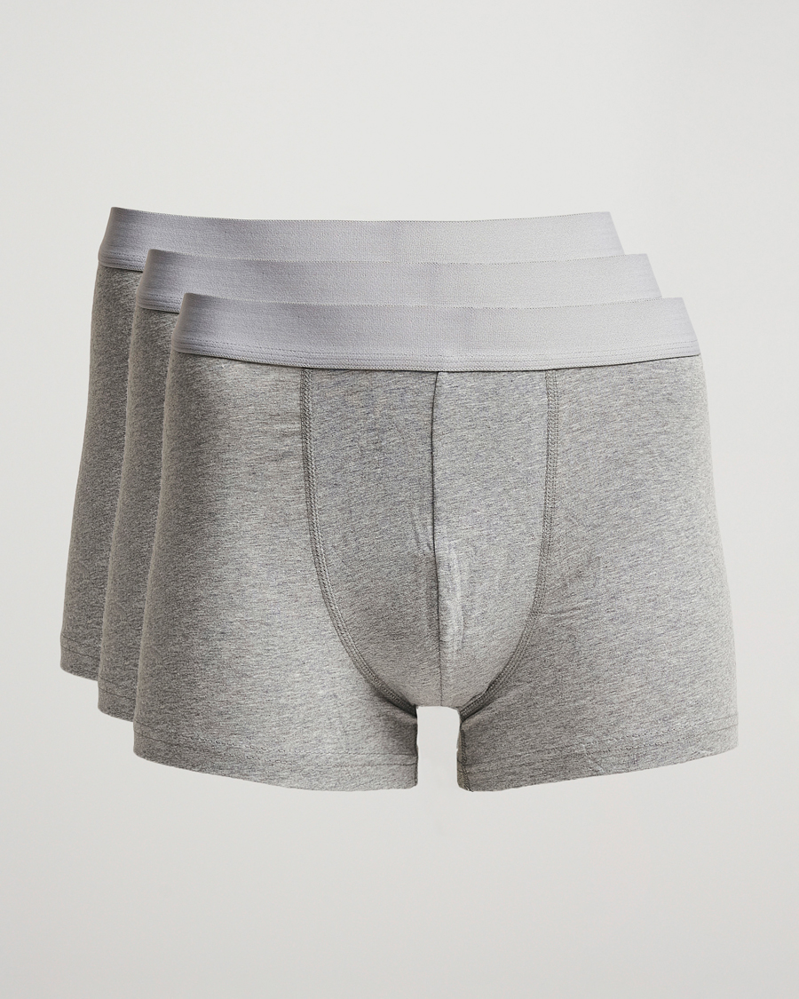 Herre | Undertøy | Bread & Boxers | 3-Pack Boxer Brief Grey Melange