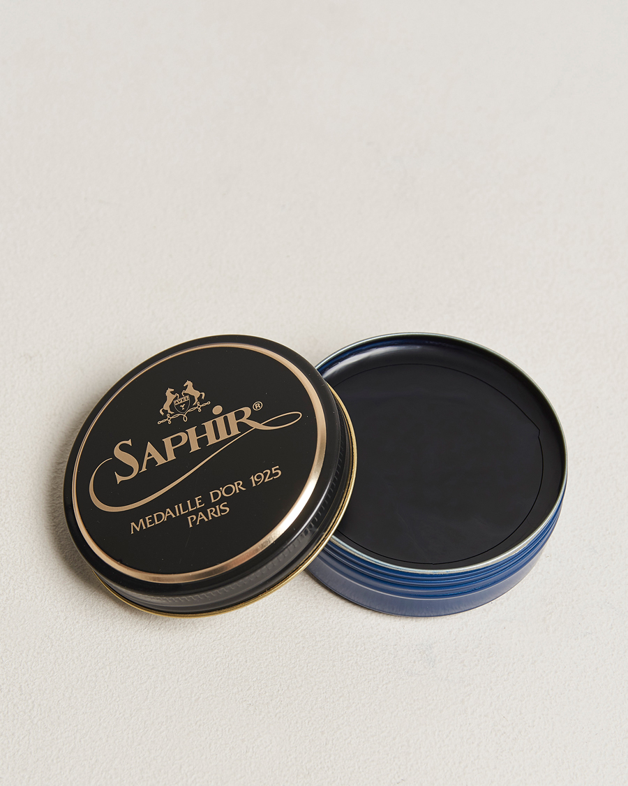 Herre | Skopleie | Saphir Medaille d'Or | Pate De Lux 50 ml Navy Blue