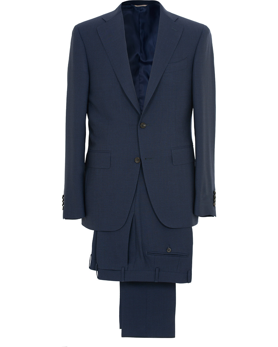 Herre | Dresser | Canali | Capri Structured Wool Suit Navy