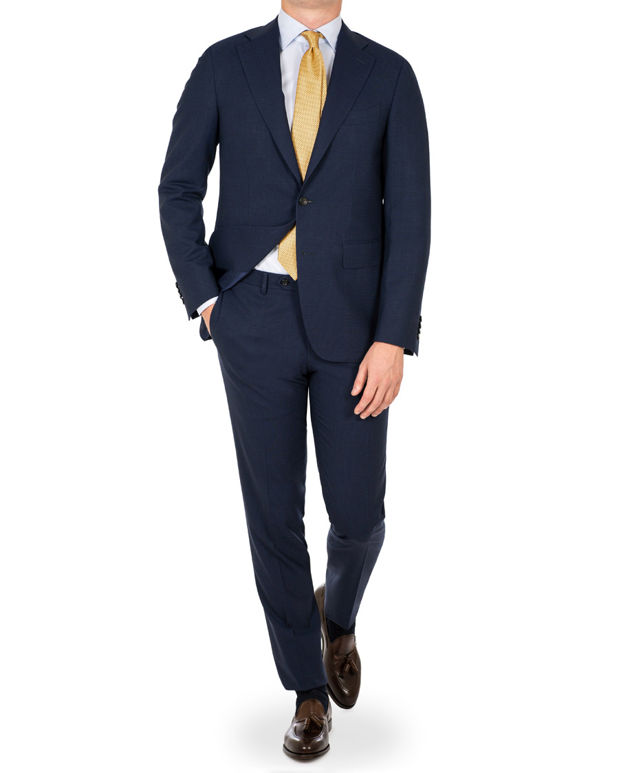 Herre | Dresser | Canali | Capri Structured Wool Suit Navy