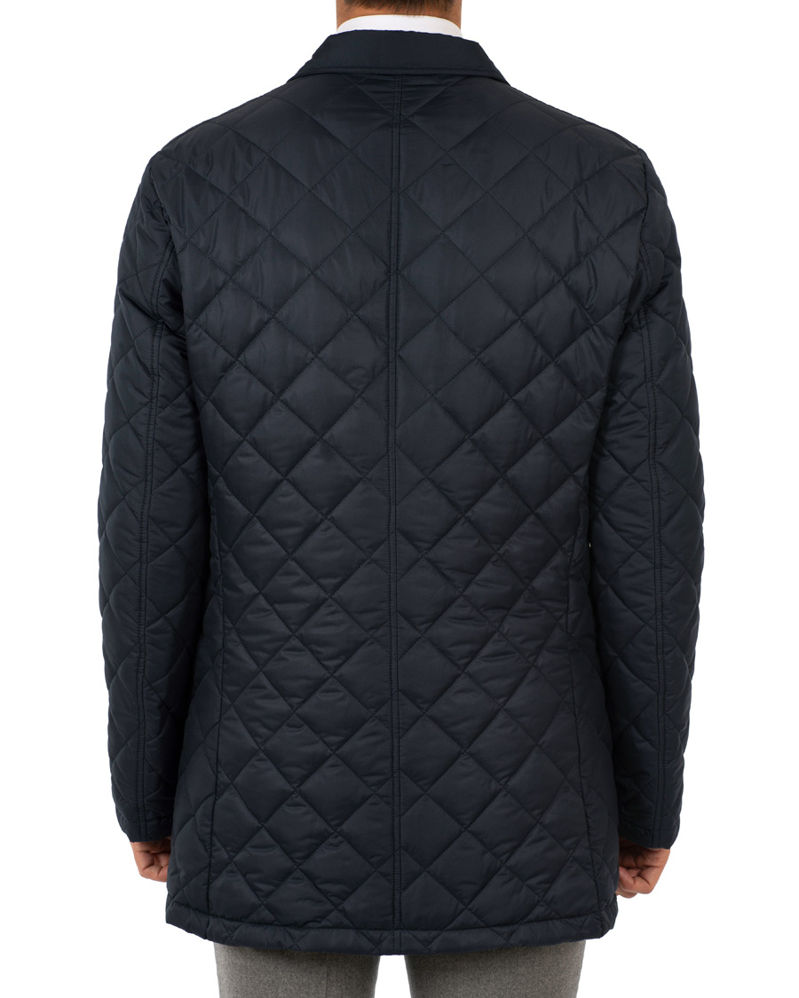 Herre | Jakker | Canali | Quilted Jacket Dark Blue