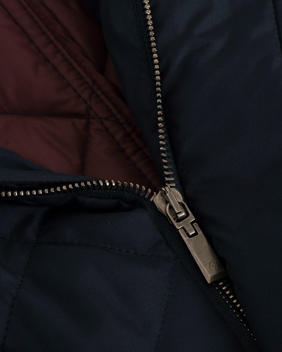 Herre | Jakker | Canali | Quilted Jacket Dark Blue