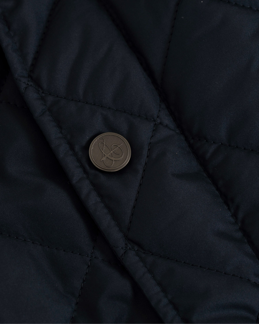 Herre | Jakker | Canali | Quilted Jacket Dark Blue