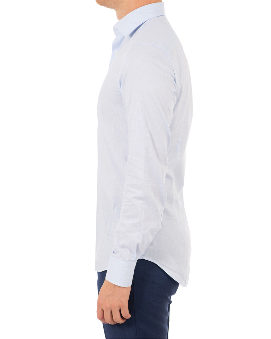 Herre | Skjorter | Canali | Slim Fit Glenncheck Shirt Light Blue