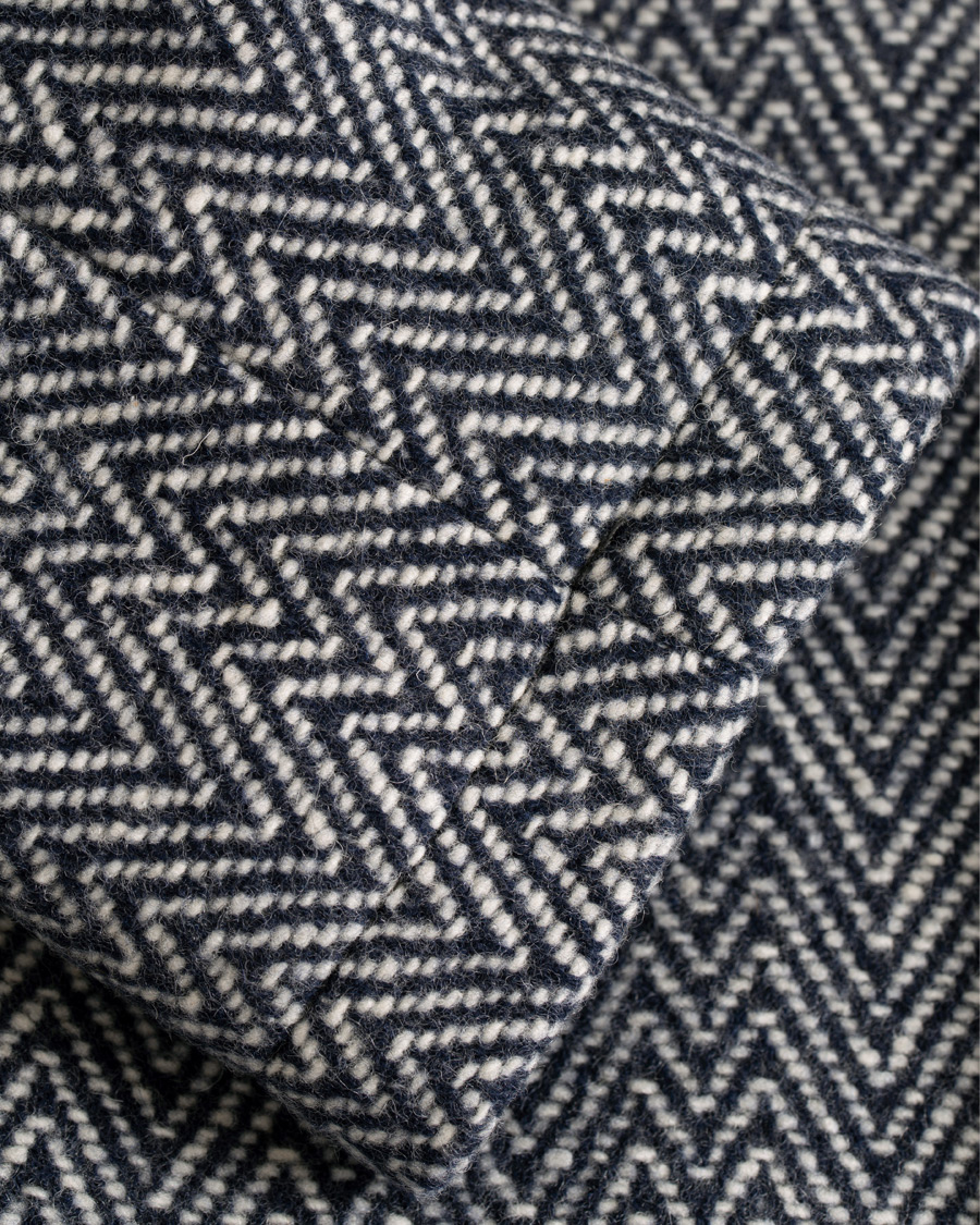 Herre | Jakker | A.P.C. | Manteau Ivan Herringbone Coat Dark Navy