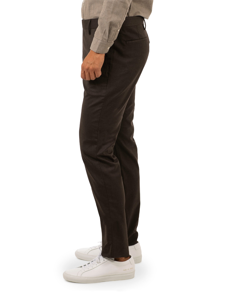 Herre | Bukser | NN07 | New Theo 1249 Wool Trousers Brown