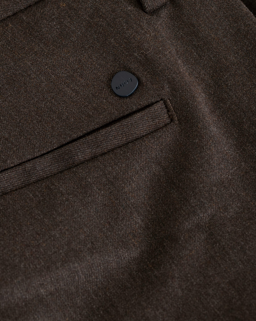 Herre | Bukser | NN07 | New Theo 1249 Wool Trousers Brown