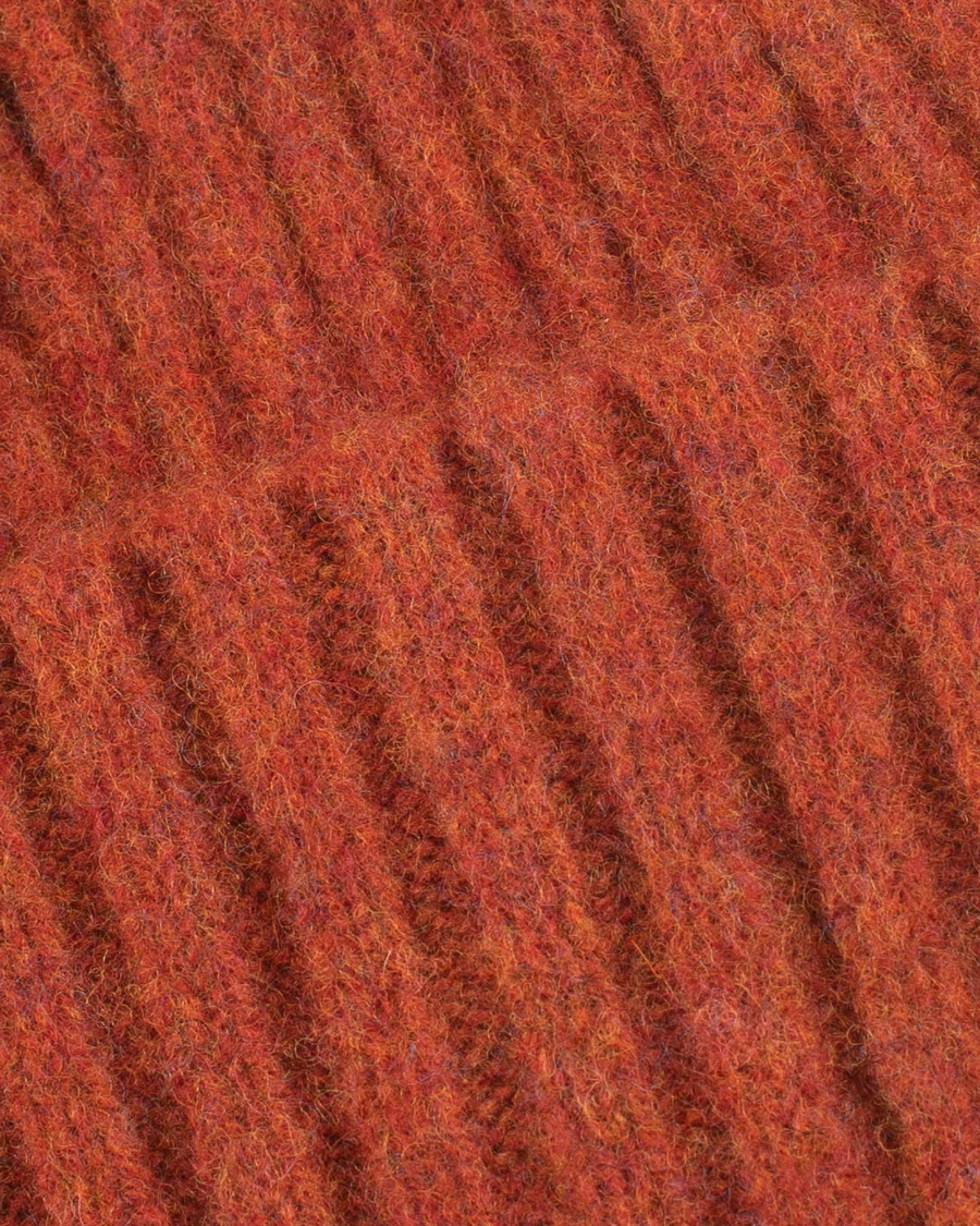 Herre | Drake's Brushed Lambswool Hat Orange | Drake's | Brushed Lambswool Hat Orange