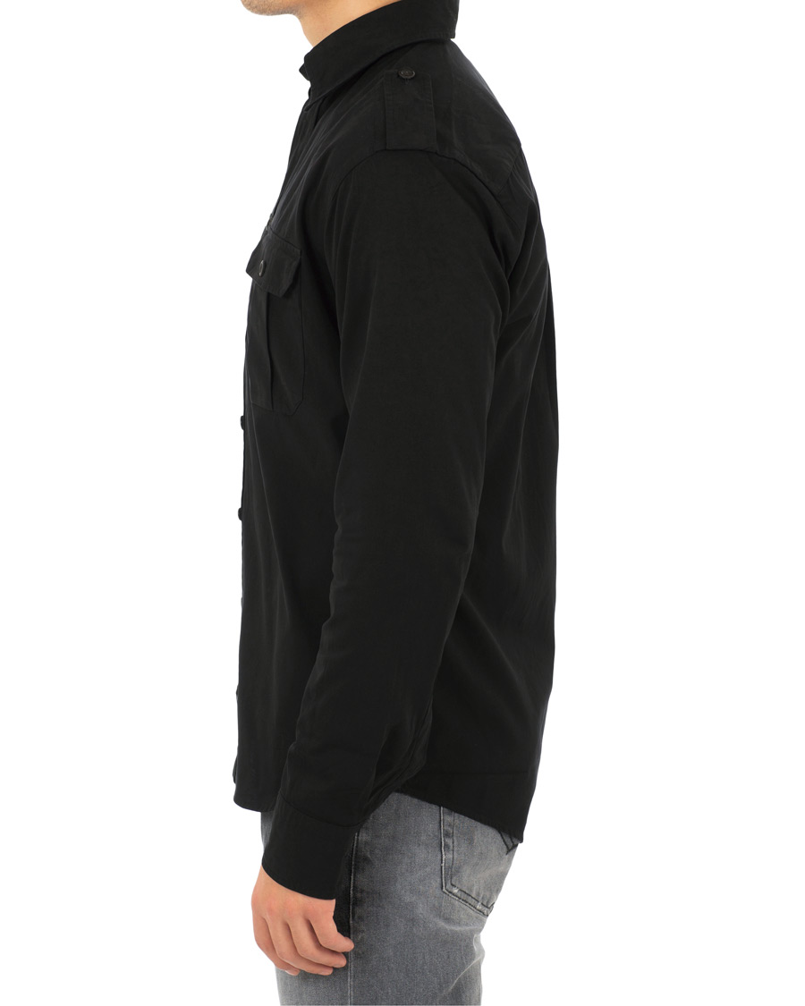 Herre | Jakker | Eton | Slim Fit Twill Overshirt Black