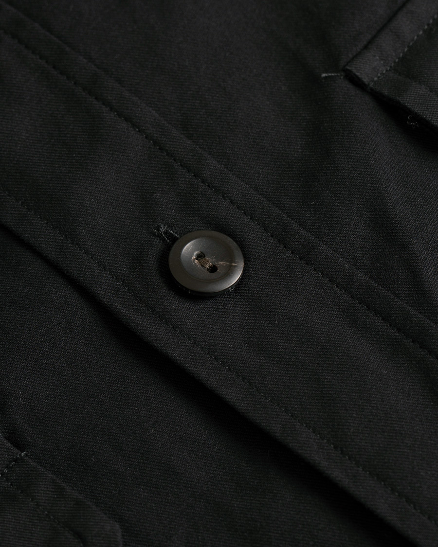 Herre | Jakker | Eton | Slim Fit Twill Overshirt Black
