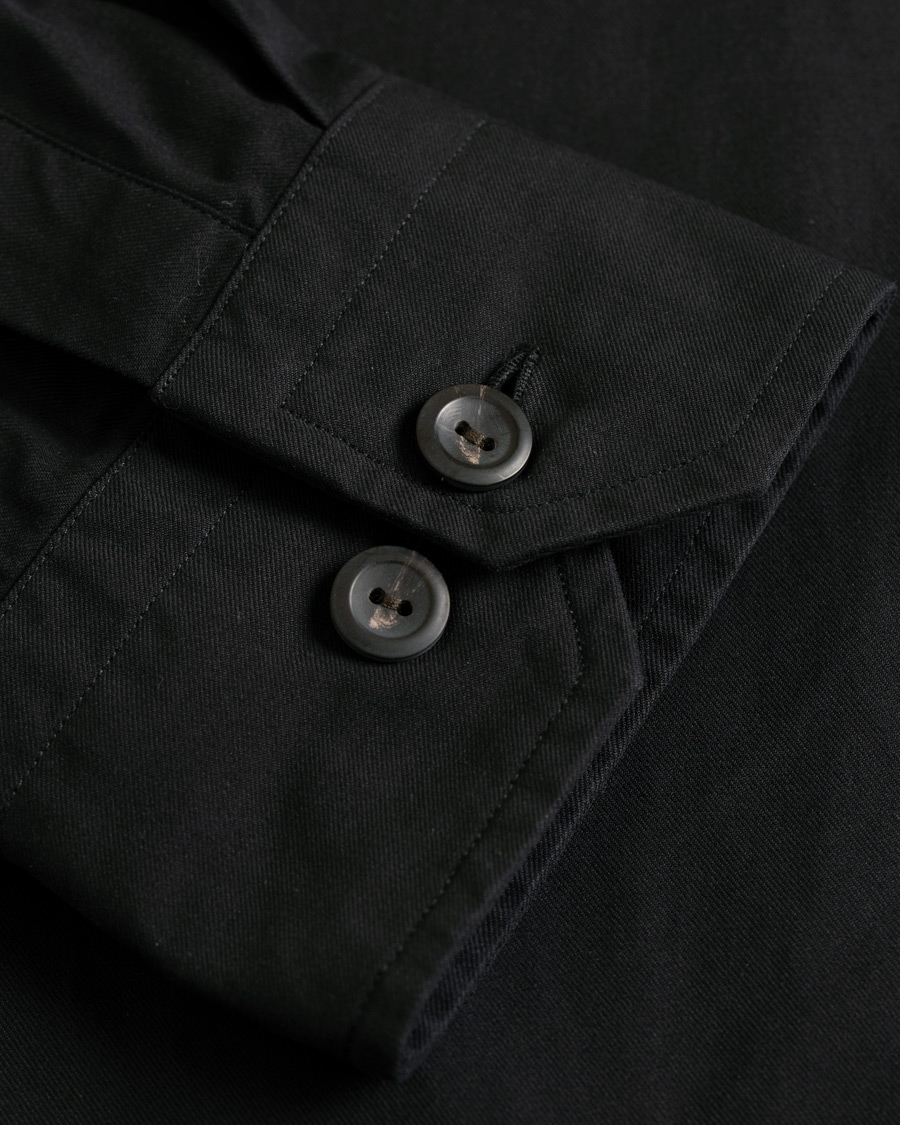 Herre | Jakker | Eton | Slim Fit Twill Overshirt Black