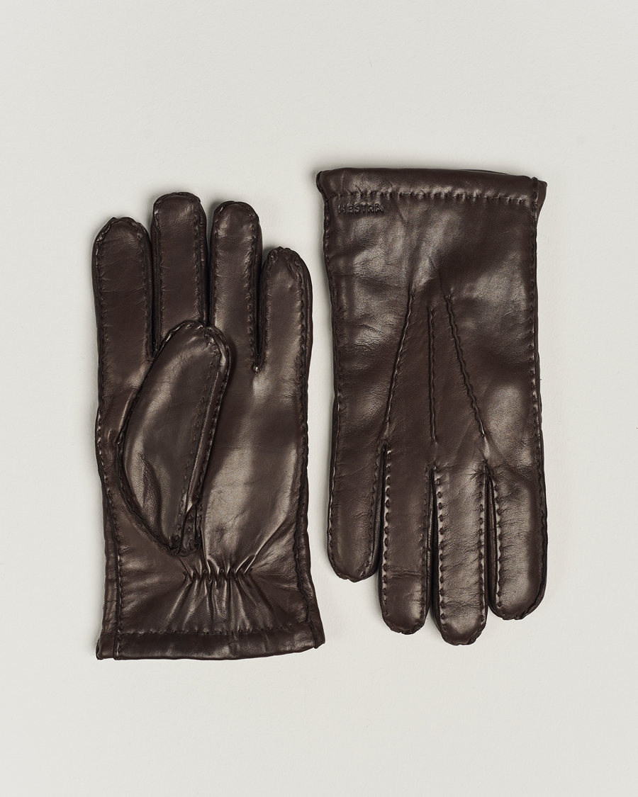 Herre | Hansker | Hestra | George Lambskin Hairsheep Glove Espresso