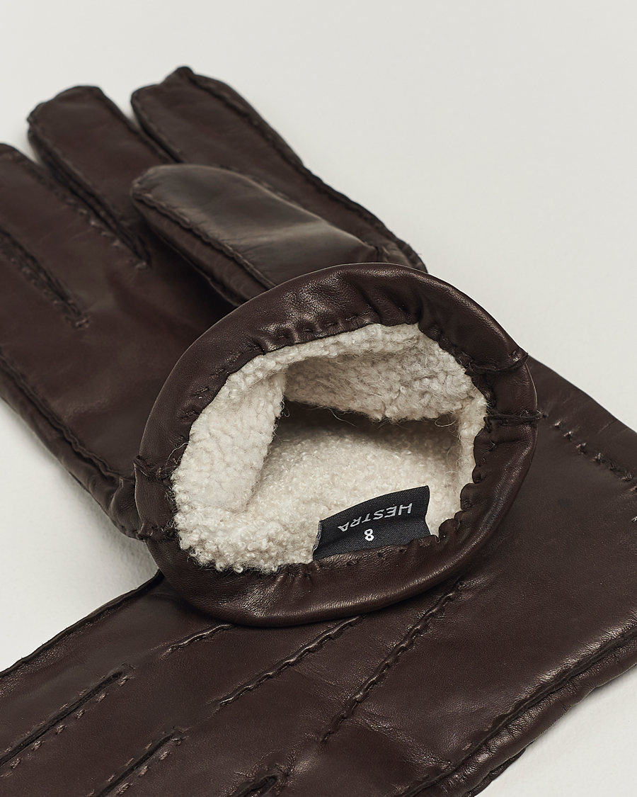 Herre |  | Hestra | George Lambskin Hairsheep Glove Espresso